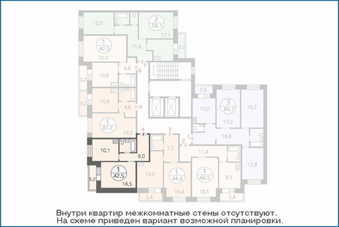 1-комн. квартира 42,5 кв.м. в новом ЖК, дом сдан в эксплуатацию 1-комн. квартира 42,5 кв.м. в новом ЖК, дом сдан в эксплуатацию