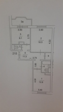 2-х комнатная квартира,2 санузла, м.Кузьминки 2-х комнатная квартира,2 санузла, м.Кузьминки