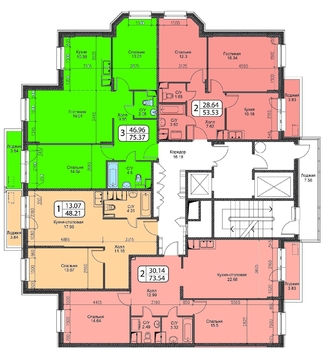 Продажа 3-х комнатной квартиры в ЖК Октябрь, 12 км. от МКАД Продажа 3-х комнатной квартиры в ЖК Октябрь, 12 км. от МКАД