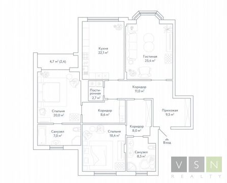 Продается квартира г.Москва, Всеволожский переулок Продается квартира г.Москва, Всеволожский переулок