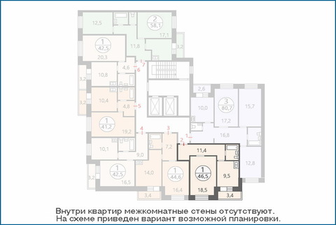 1-комн. квартира 46,5 кв.м. в новом ЖК, дом сдан в эксплуатацию 1-комн. квартира 46,5 кв.м. в новом ЖК, дом сдан в эксплуатацию