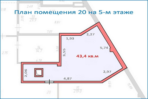 Помещение свободного назначения 43,4 кв.м в новом ТЦ, 6 км от МКАД Помещение свободного назначения 43,4 кв.м в новом ТЦ, 6 км от МКАД