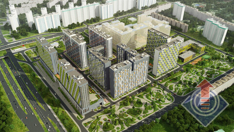 3-комнатная квартира, в ЖК "Летний сад" 3-комнатная квартира, в ЖК "Летний сад"