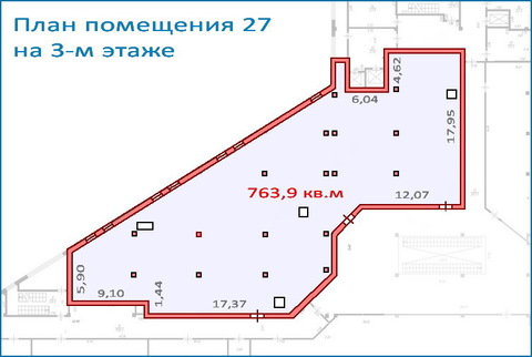 Помещение свободного назначения 763,9 кв.м в новом ТЦ, 6 км от МКАД Помещение свободного назначения 763,9 кв.м в новом ТЦ, 6 км от МКАД