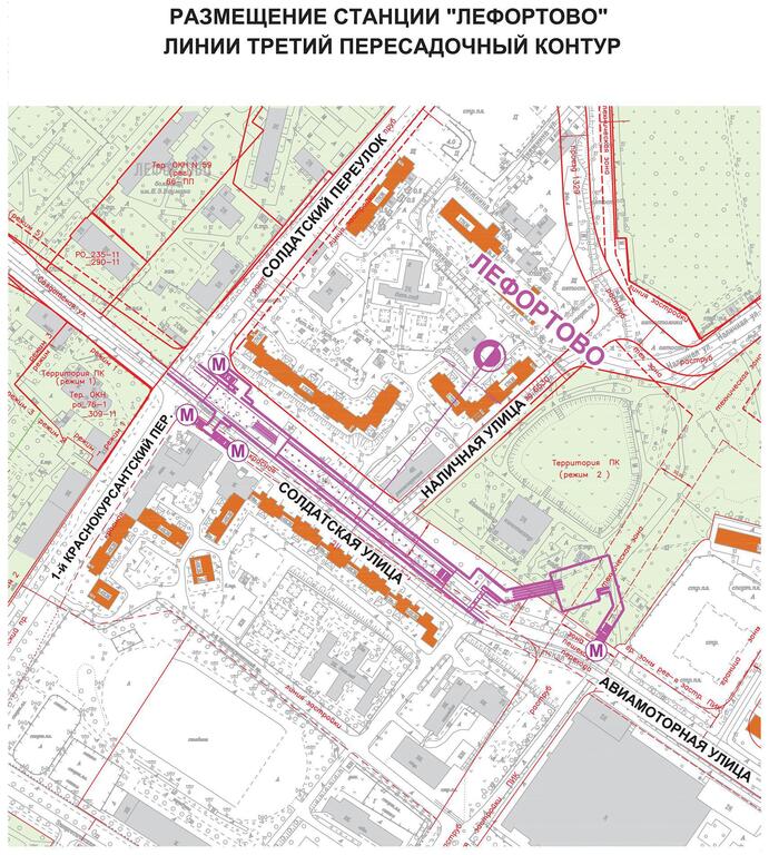 План застройки авиамоторная