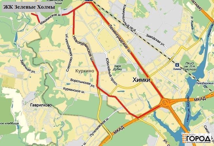 Новогорск москва карта