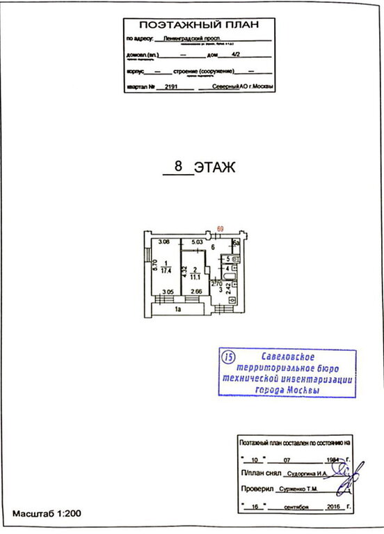 План бти