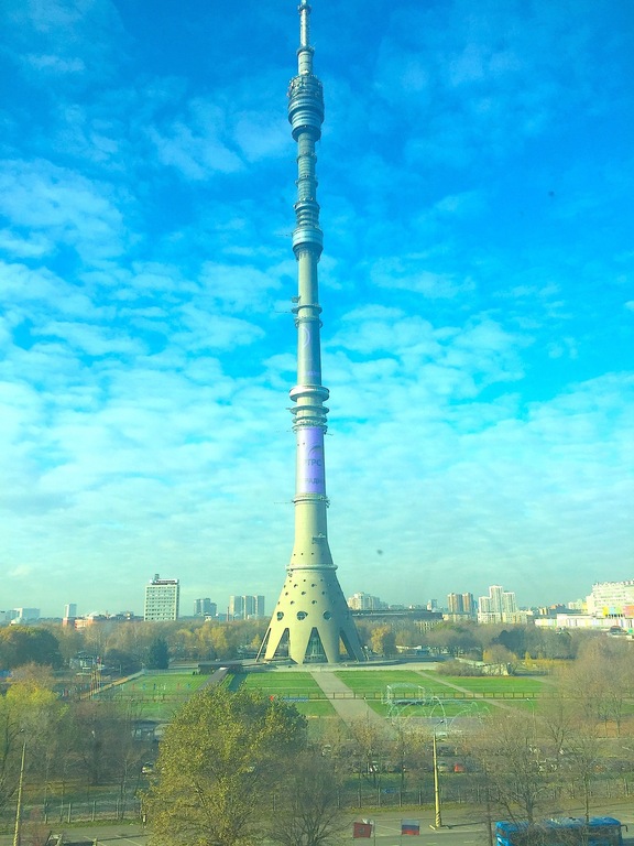 Открытка останкинская башня