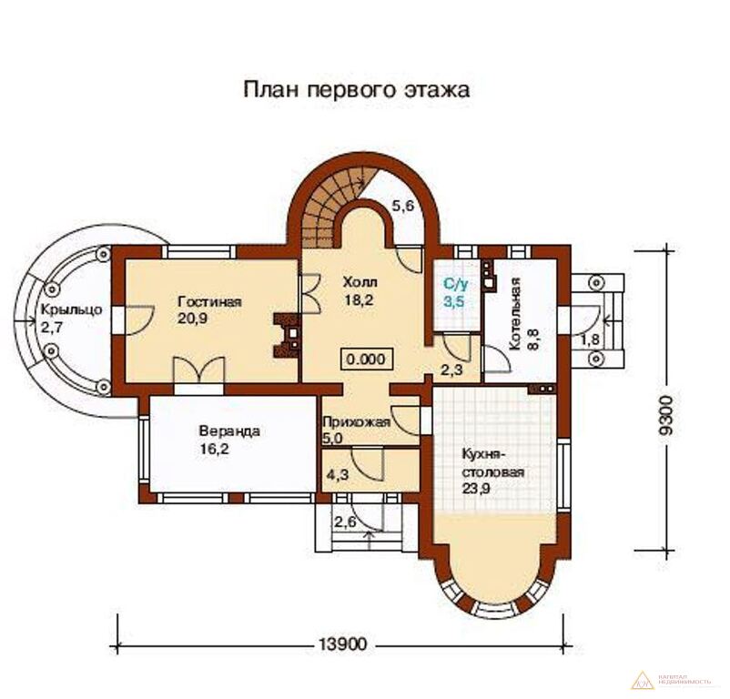 Проект дома l 113 1p