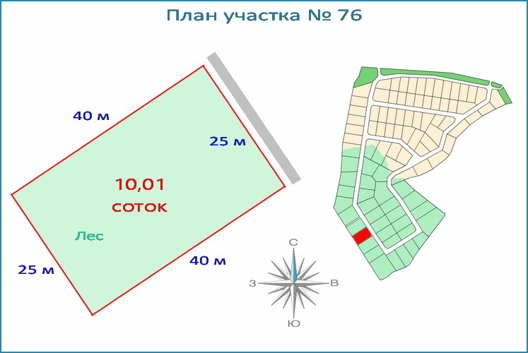 Лесная дача карта