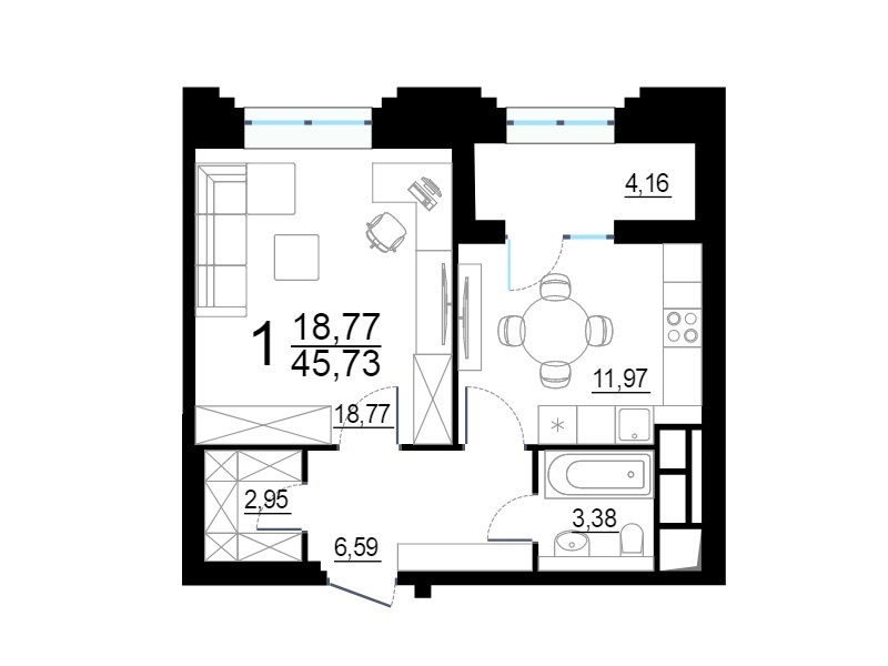 Купить 1 Комнатную Квартиру Метро Октябрьское Поле