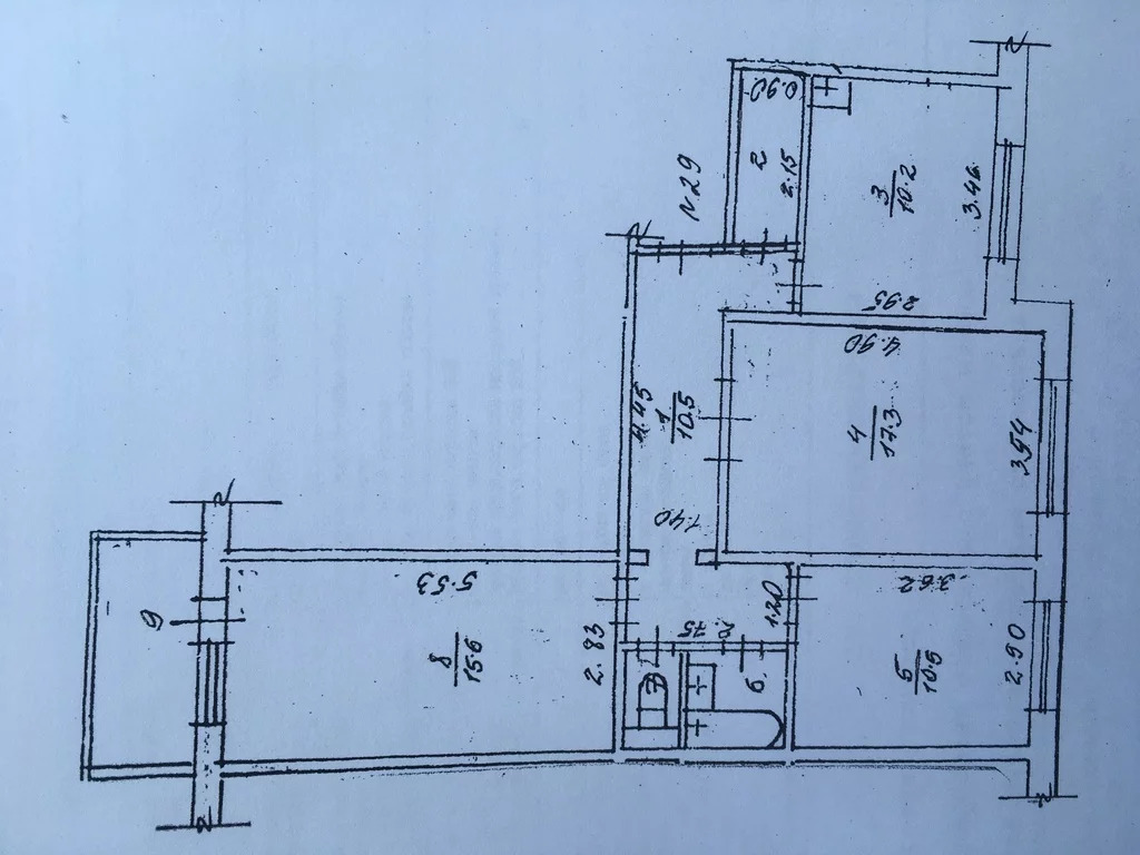 Руза, 3-х комнатная квартира, Северный мкр. д.4, 4110000 руб.