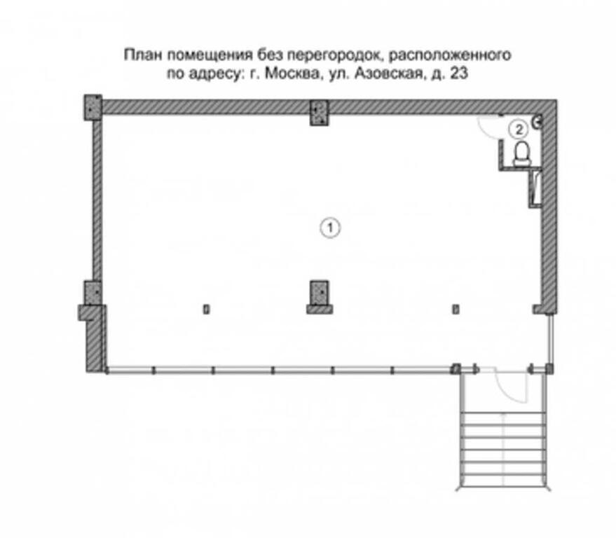 План прямоугольного помещения