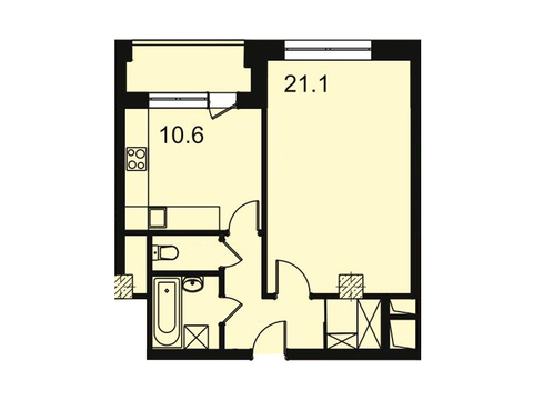 Москва, 1-но комнатная квартира, ул. Автозаводская д.23стр120, 7844480 руб.