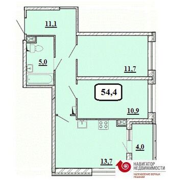 Красногорск, 2-х комнатная квартира, б-р Космонавтов д.д. 11, 5297017 руб.