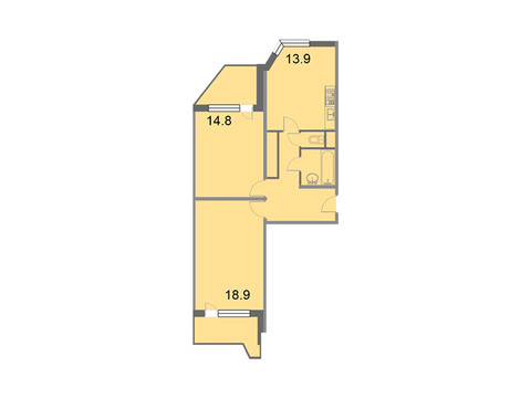 Москва, 2-х комнатная квартира, Грайвороновский 2-й проезд д.вл38с4, 9152000 руб.