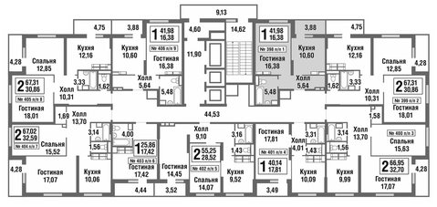 Москва, 1-но комнатная квартира, улица Татьянин Парк д., 5225691 руб.