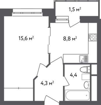 Москва, 1-но комнатная квартира, ул. Вешняковская д.18Г, 6214160 руб.