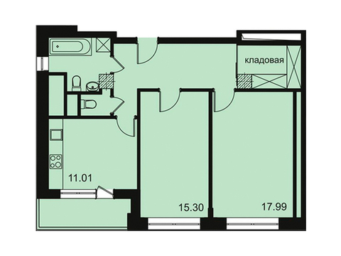 Москва, 2-х комнатная квартира, ул. Автозаводская д.23стр120, 11999790 руб.