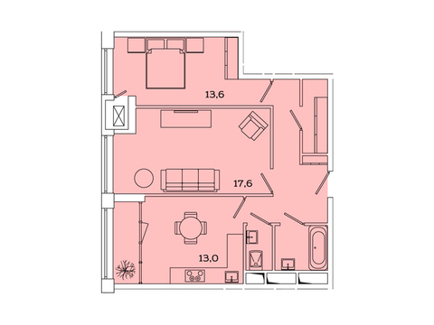 Москва, 2-х комнатная квартира, Рязанский пр-кт. д.2, 10539748 руб.