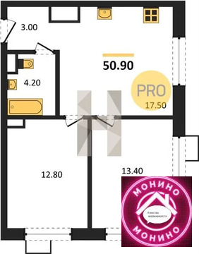 Газопровод, 2-х комнатная квартира, Газопровод п. д.д. 1, 16761000 руб.