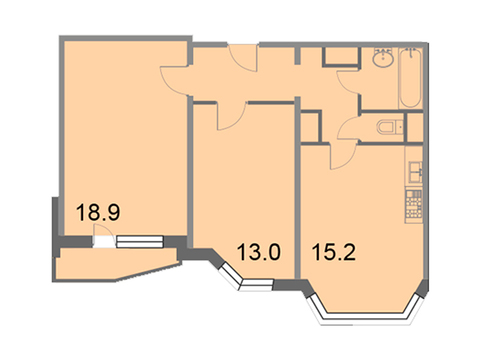 Москва, 2-х комнатная квартира, Грайвороновский 2-й проезд д.вл38с4, 8265726 руб.