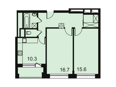 Москва, 2-х комнатная квартира, ул. Автозаводская д.23стр120, 10504368 руб.