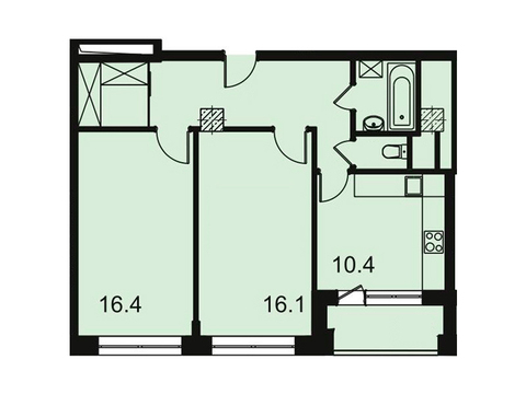 Москва, 2-х комнатная квартира, ул. Автозаводская д.23стр120, 10466400 руб.