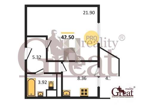 Москва, 1-но комнатная квартира, ул. Очаковская Б. д.44, 8240500 руб.