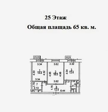 Москва, 2-х комнатная квартира, Береговой проезд д.1А, 22500000 руб.