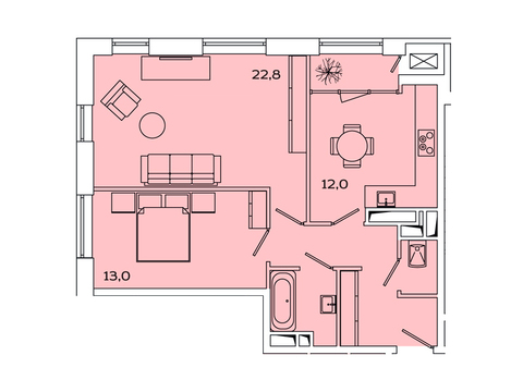 Москва, 2-х комнатная квартира, Рязанский пр-кт. д.2, 9926526 руб.