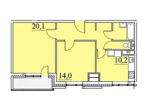 Москва, 2-х комнатная квартира, ул. Автозаводская д.23стр120, 9598019 руб.