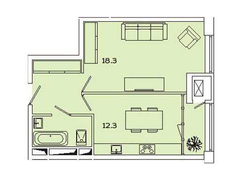 Москва, 1-но комнатная квартира, Рязанский пр-кт. д.2, 7393399 руб.