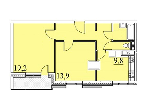 Москва, 2-х комнатная квартира, ул. Автозаводская д.23стр120, 9697988 руб.