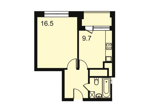 Москва, 1-но комнатная квартира, ул. Автозаводская д.23стр120, 6658297 руб.