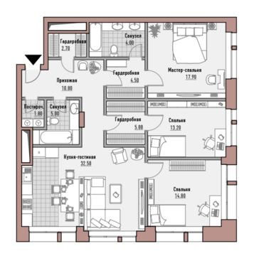 Москва, 3-х комнатная квартира, ул. Новослободская д.24, 47850000 руб.