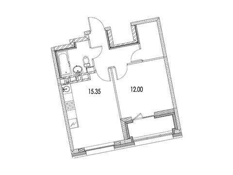 Москва, 1-но комнатная квартира, ул. Автозаводская д.Вл23, 10995299 руб.