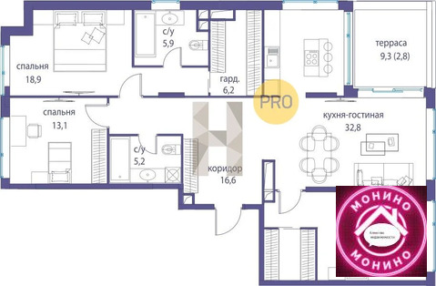 Москва, 3-х комнатная квартира, ул. Нижние Мневники д.д. 7, 75951814 руб.