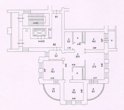 Балашиха, 3-х комнатная квартира, микрорайон Гагарина д.дом 6, 8560000 руб.