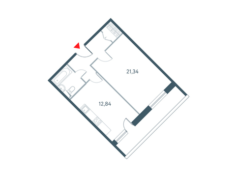 Москва, 1-но комнатная квартира, ул. Викторенко д.11С24, 12956414 руб.