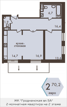 Москва, 2-х комнатная квартира, ул. Гродненская д.д.5  корп.2, 13181805 руб.