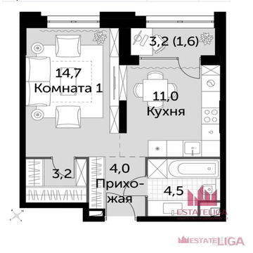 Москва, 1-но комнатная квартира, Шелепихинская наб. д.40к2, 22000000 руб.