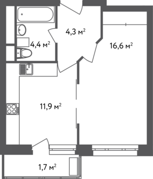 Москва, 1-но комнатная квартира, ул. Вешняковская д.18Г, 6480740 руб.