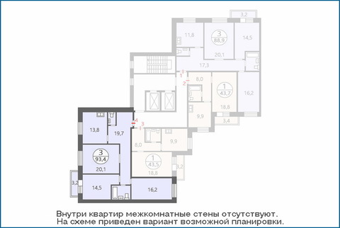 Поварово, 3-х комнатная квартира, ул. Школьная д.к2, 4175506 руб.