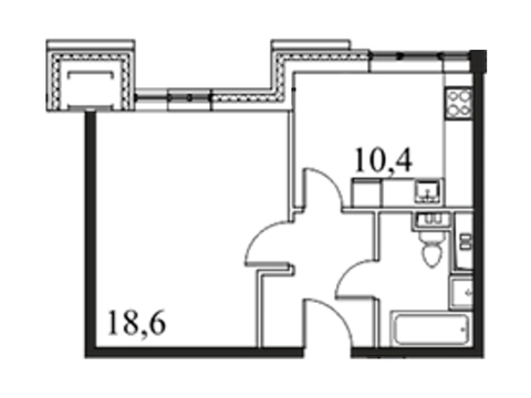 Москва, 1-но комнатная квартира, ул. Автозаводская д.23стр120, 6165219 руб.