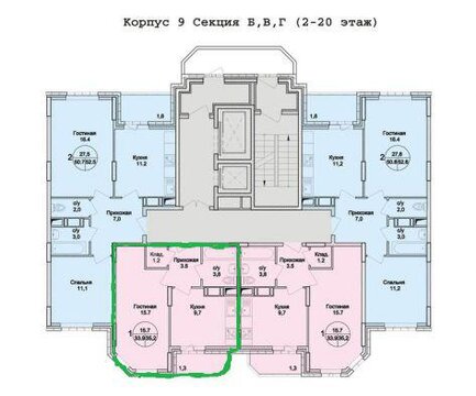 Раменское, 1-но комнатная квартира, Северное ш. д.корп.9 Г, 1950000 руб.