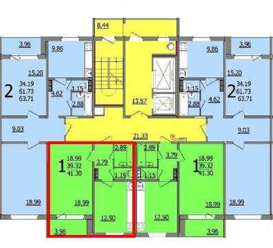 Островцы, 1-но комнатная квартира, ул. Баулинская д.2, 2700000 руб.