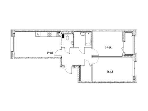 Москва, 2-х комнатная квартира, ул. Автозаводская д.Вл23, 20955028 руб.