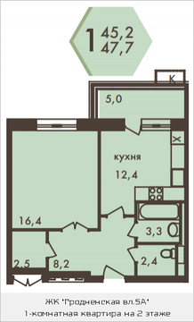 Москва, 1-но комнатная квартира, ул. Гродненская д.д.5, 8956867 руб.