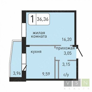 Ивантеевка, 1-но комнатная квартира, ул. Хлебозаводская д.10, 1977060 руб.